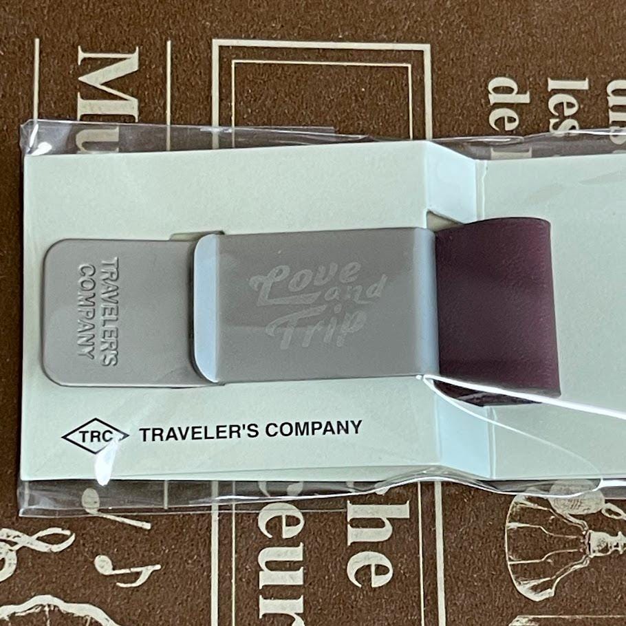 トラベラーズノート ペンホルダー LOVE AND TRIP レッド