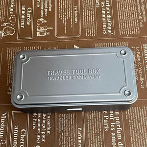 Toyo Steel  x Traveler's Company  Trunk Type Toolbox T-190 Solid Steel  / Travel Tool Box / TRAVELER'S Factory