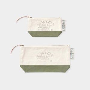 The Superior Labor x Traveler's COMPANY Engineer Pouch Olive  / Traveler's Notebook / Designphil / Made in Japan /