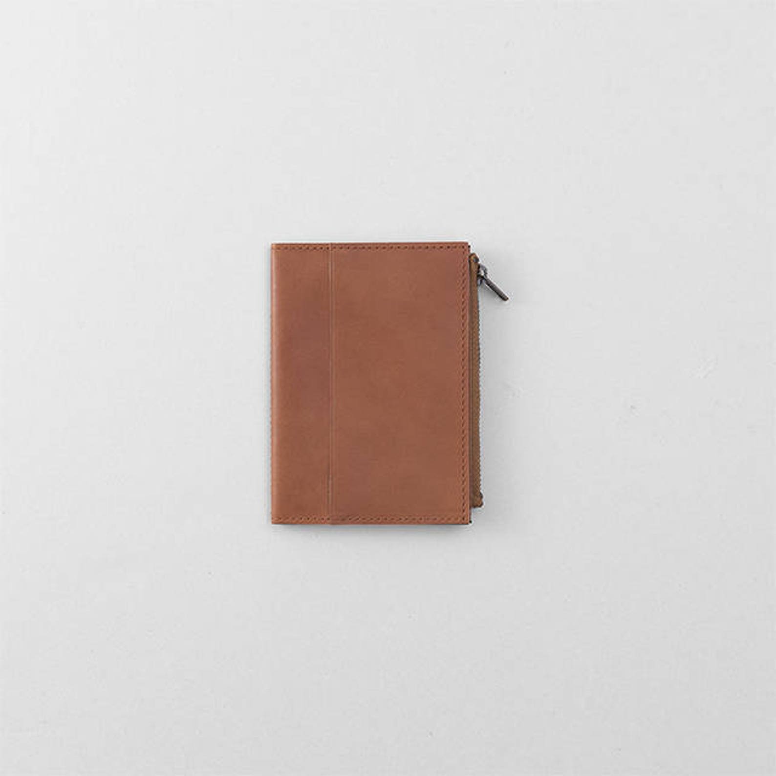 Traveler's Notebook Leather Zipper Case Brown passport Etsy