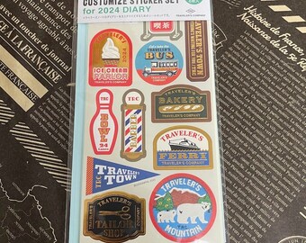 Traveler's Note Customize Sticker Set for 2022 DIARY Limited Traveler's ...