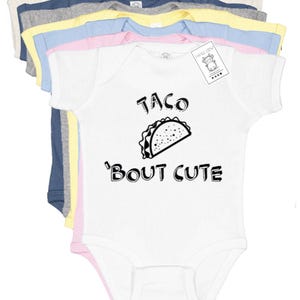 Taco Baby Cotton Bodysuit -Taco Bout Cute Graphic