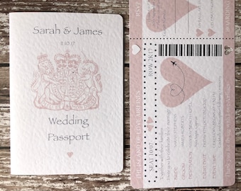 Passport & Boarding Pass Wedding Invitations