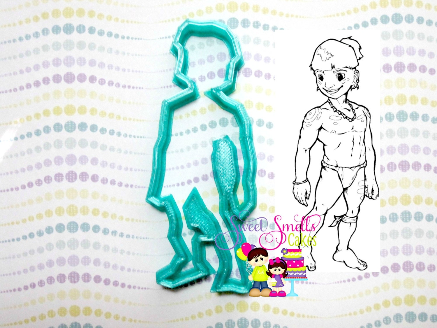 taino boy cookie cutter taino indian puerto rico cookie Etsy