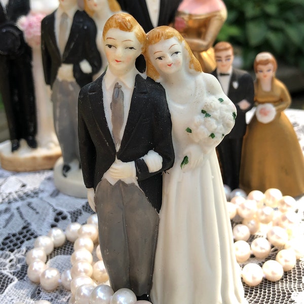 1 Impeccable figurine de gâteau de mariage