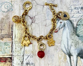 Bracelet Agatha Vintage Façon Barbelé - Modèle Argenté, Longueur 20 Cm, Occasion