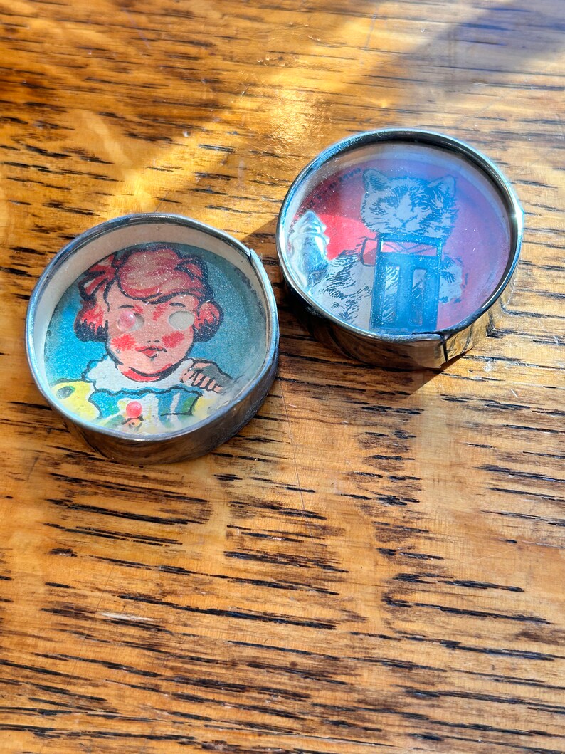 Jeu D'adresse Ancien - Clown Et Miroir - Billes De Dextérité - Vintage Cirque