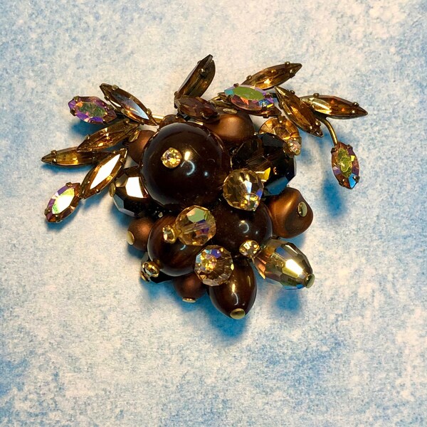Broche Signée Marcel Boucher - Bijou Vintage En Métal - Occasion