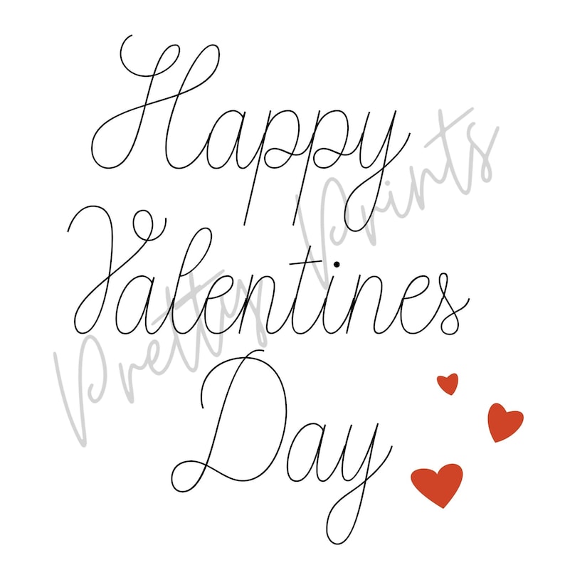 Happy Valentine's Day Printable - Etsy