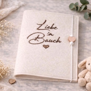 Mutterpasshülle personalisiert mit Name | Mutterpass Hülle bestickt | Geschenk Schwangerschaft | werdende Mama Geschenk | Baby Erinnerung