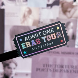 Vinyl Waterproof Sticker - ERAS Tour Ticket 2.0