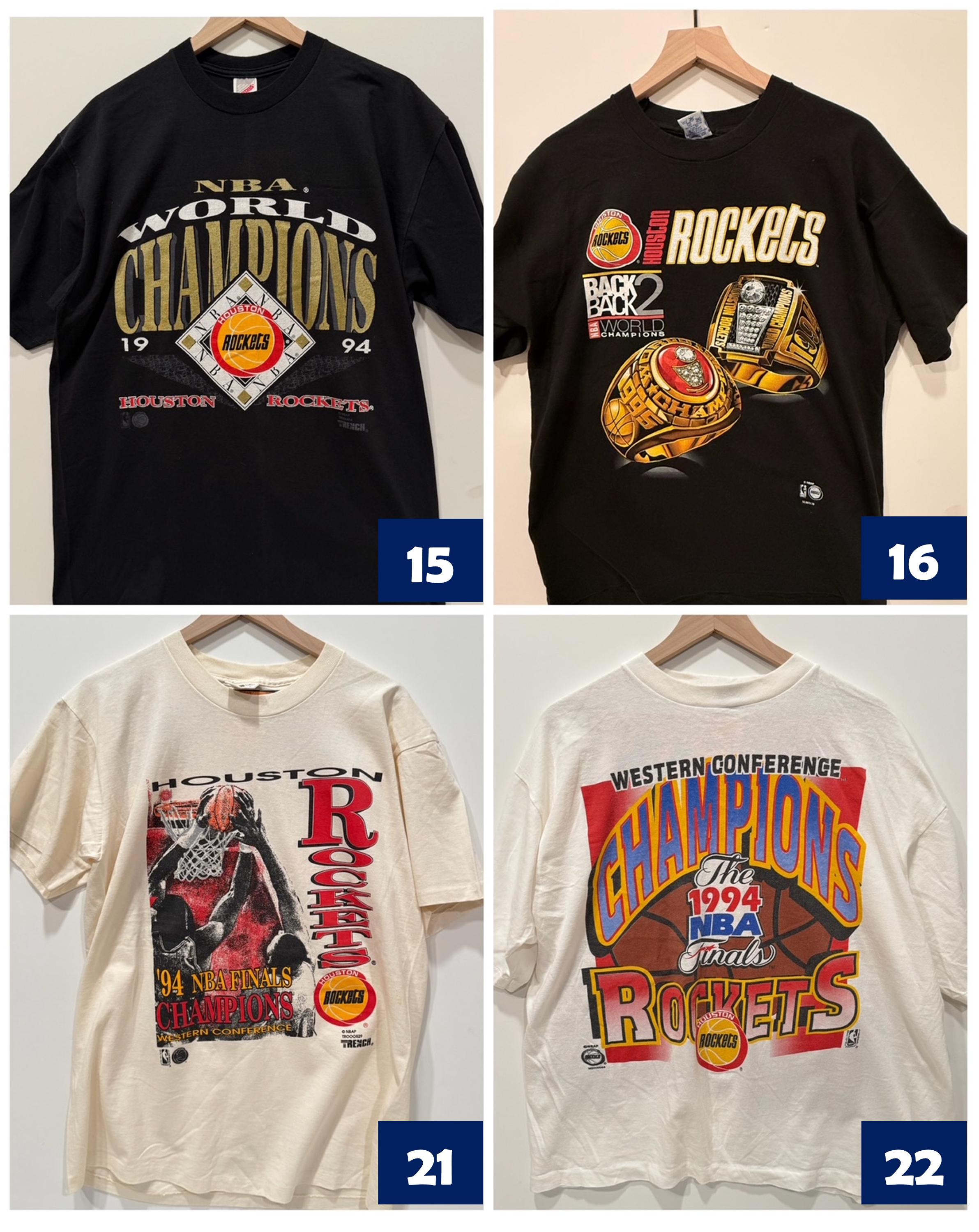 Authentic Vintage Houston Rockets 1990s T-shirts - Etsy