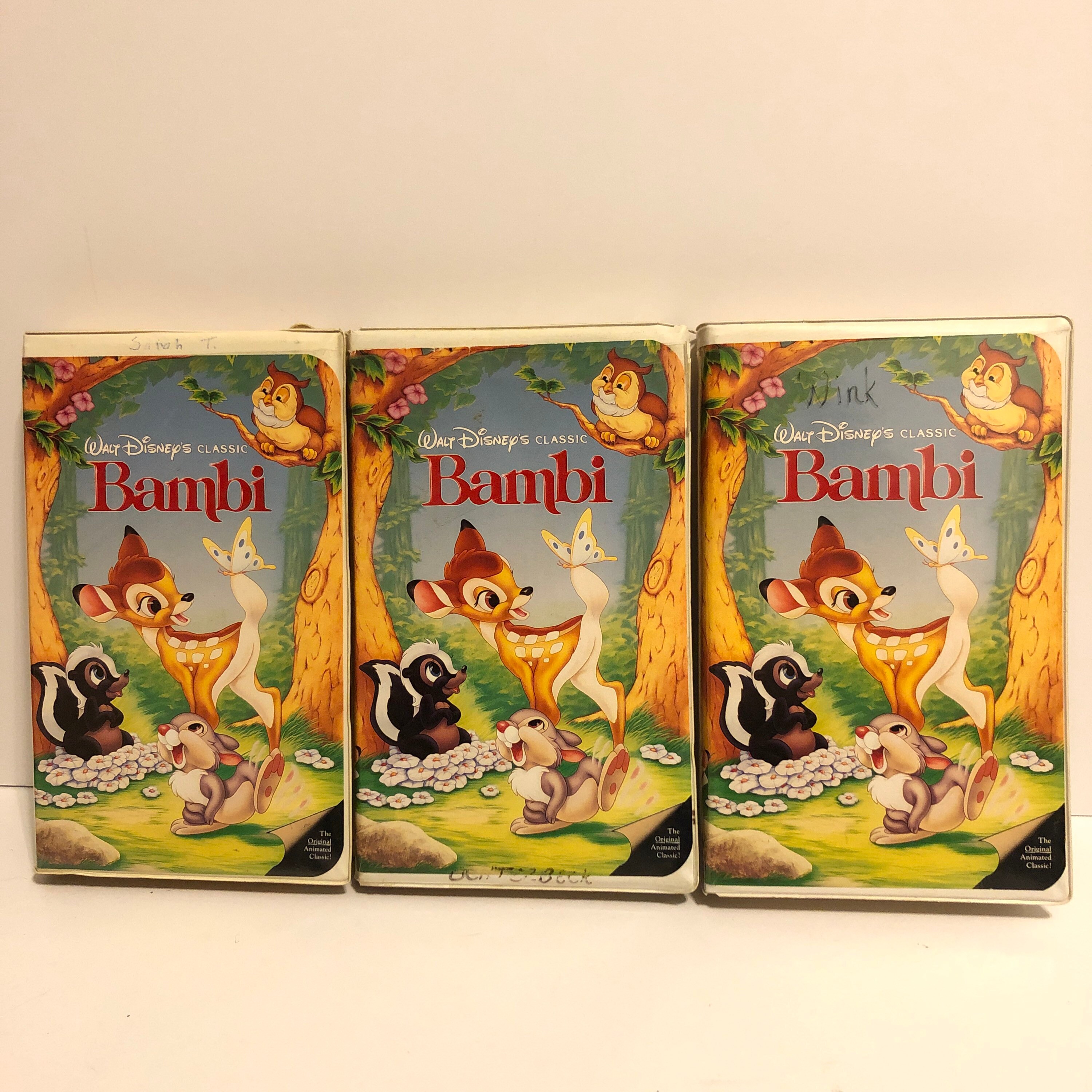 Disney VHS tapes - Vintage Black Diamond Releases Clamshell