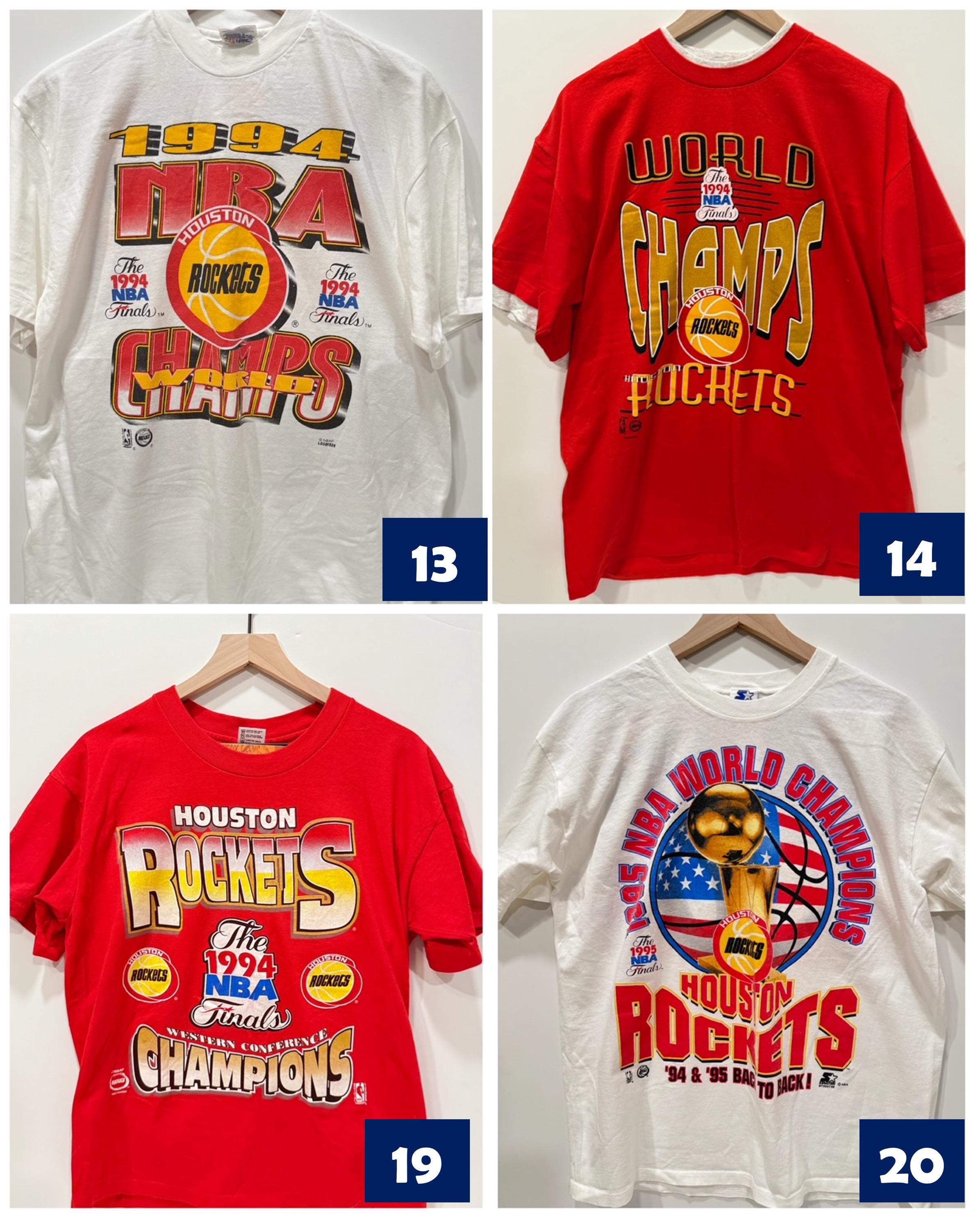 Authentic Vintage Houston Rockets 1990s T-shirts - Etsy