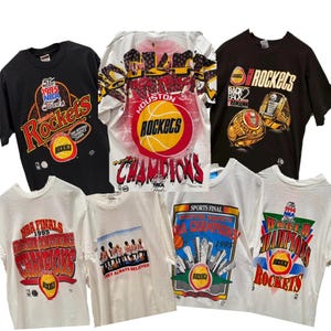 Authentic Vintage Houston Rockets 1990s T-Shirts