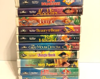 Disney VHS tapes - Vintage Black Diamond Releases Clamshell case