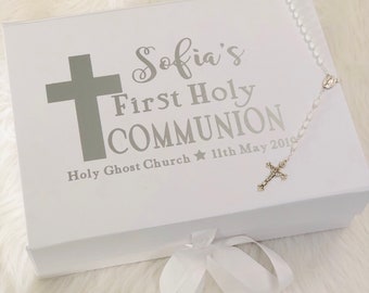Personalised Church First Holy Communion Keepsake Gift For A Girl