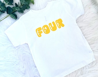 Birthday T-Shirt, Age T-shirt, Boys Birthday T-shirt, Girls Birthday T-shirt, Gifts for boys, Gifts for Girls, 1st, 2nd, 3rd, 4th, 5th, 6th