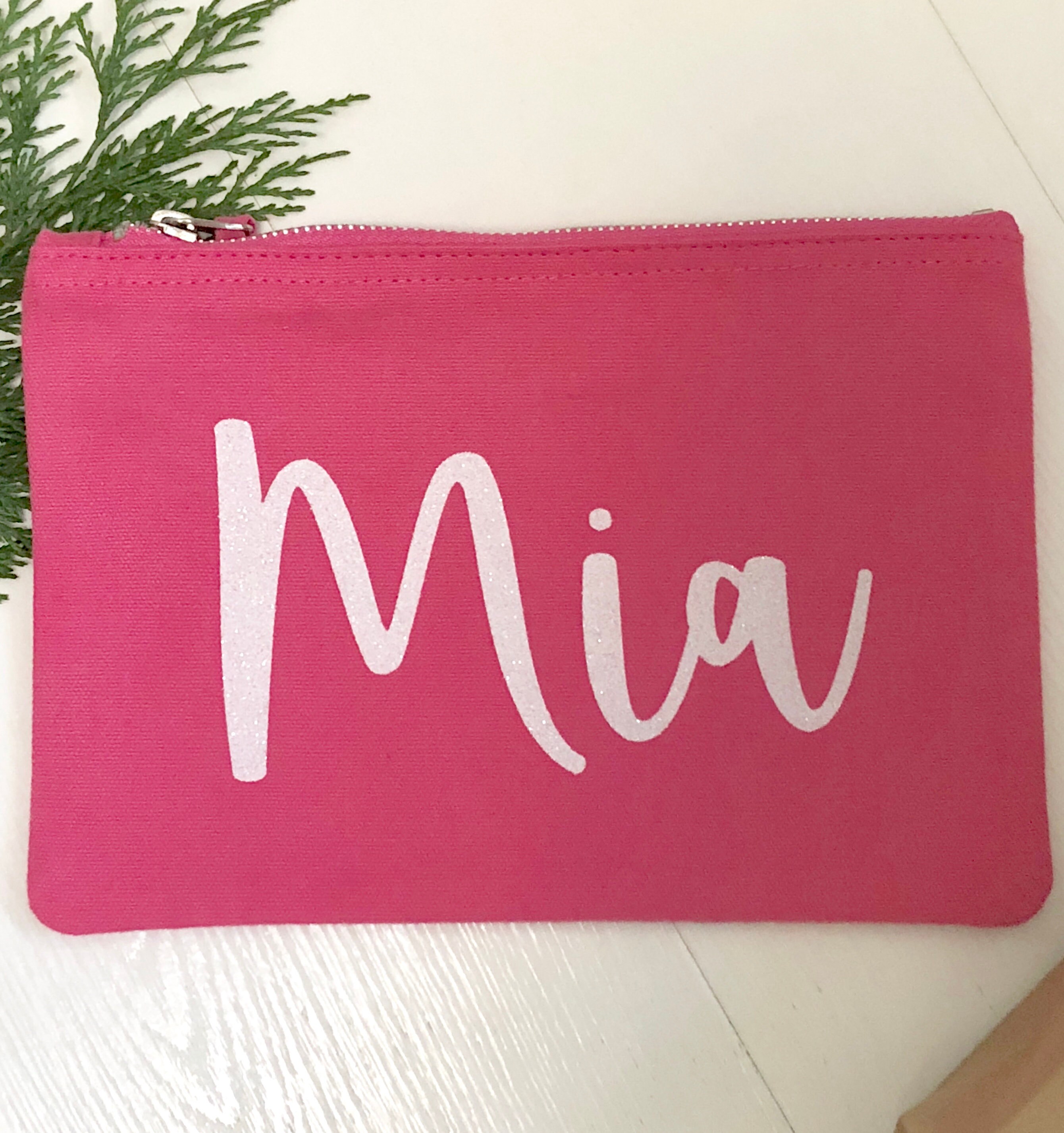 Sparkly Initial or Name Wash Bag / Make up Bag / Cosmetic Bag Etsy UK