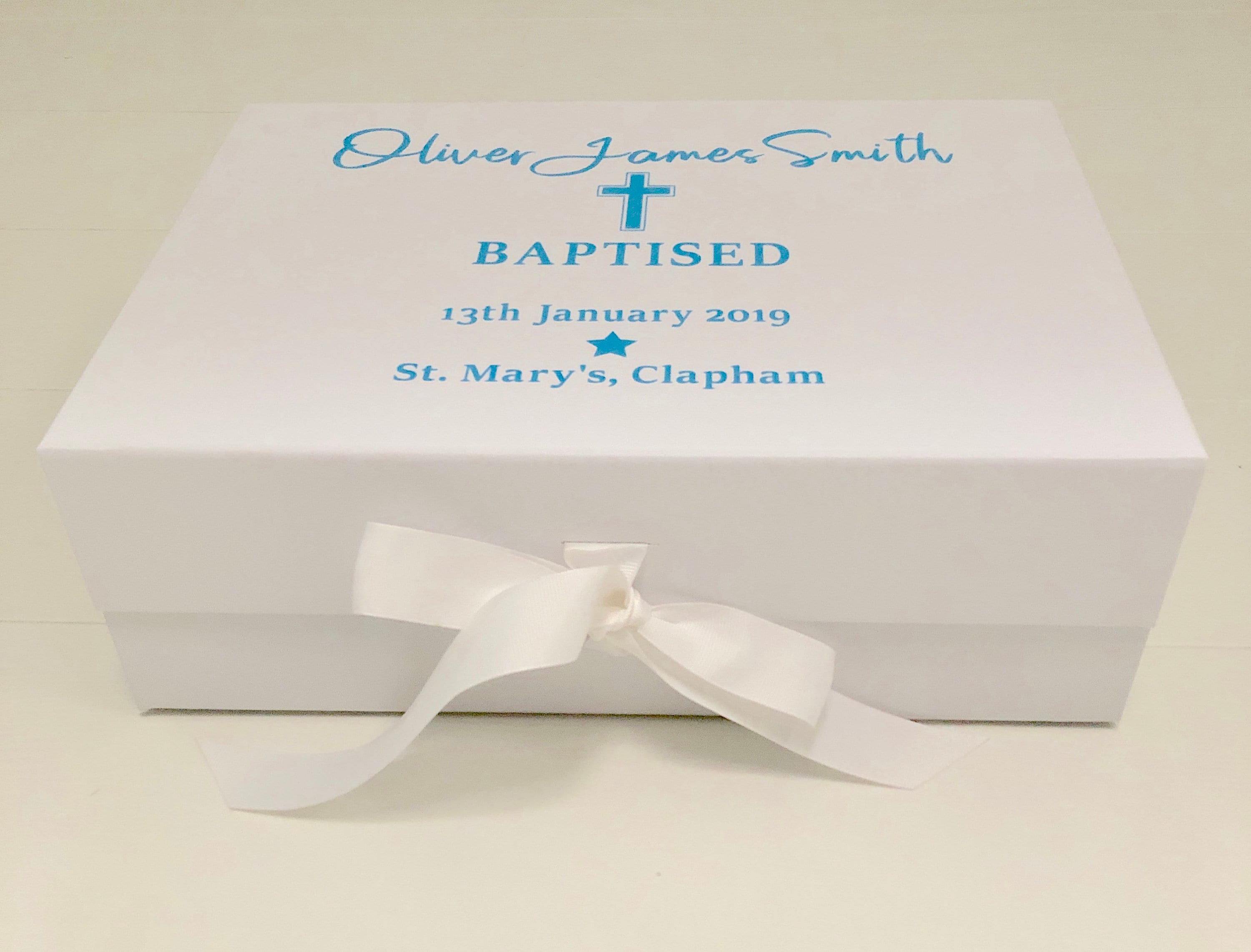 Personalised Baptism / Christening Gift Box Keepsake Box Etsy