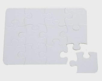 12 Piece Cardboard Puzzle, Sublimation Blanks, Kids Crafts, Make Your Own Puzzle