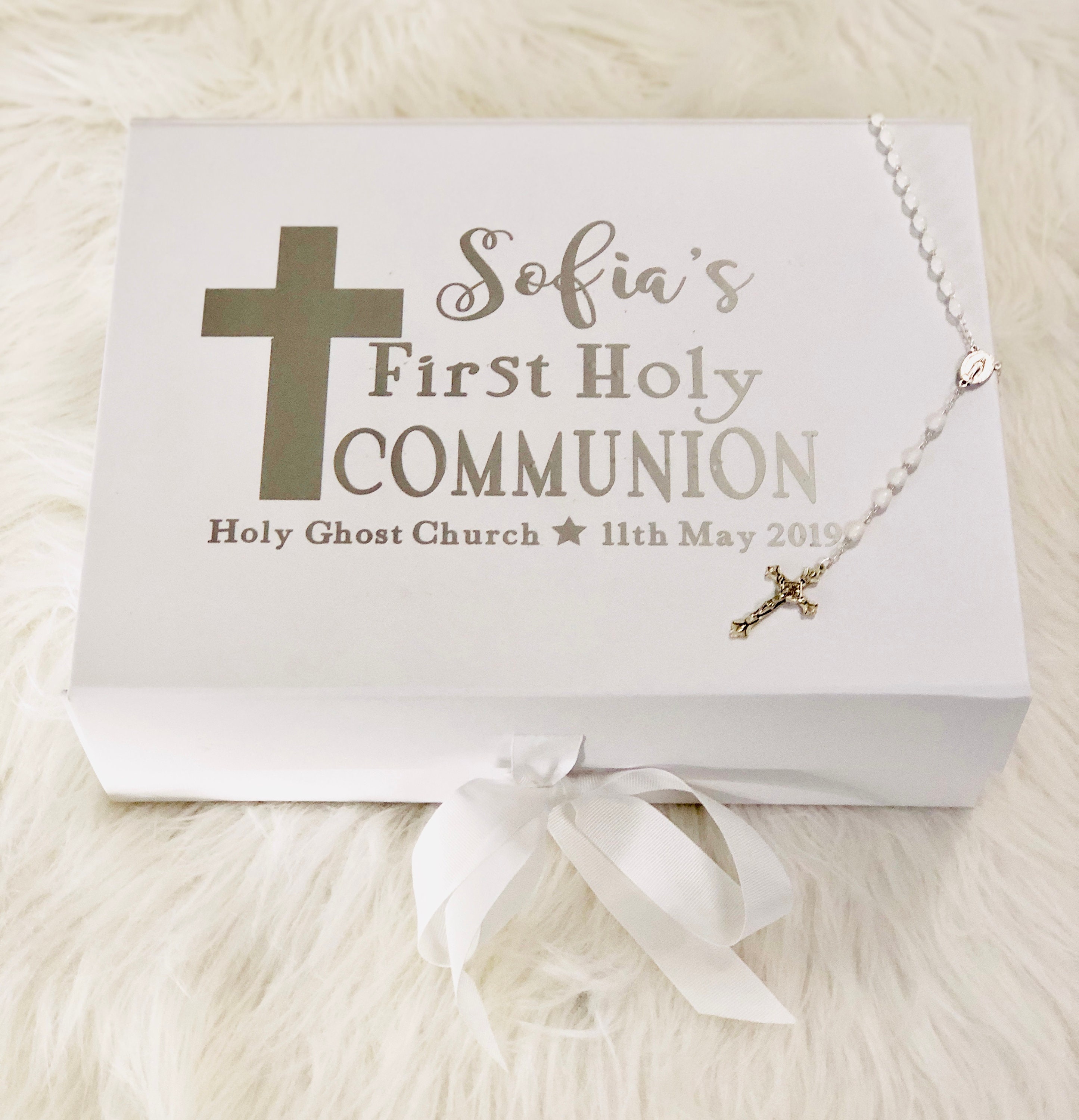 First Holy Communion Personalised Keepsake Box / Communion | Etsy