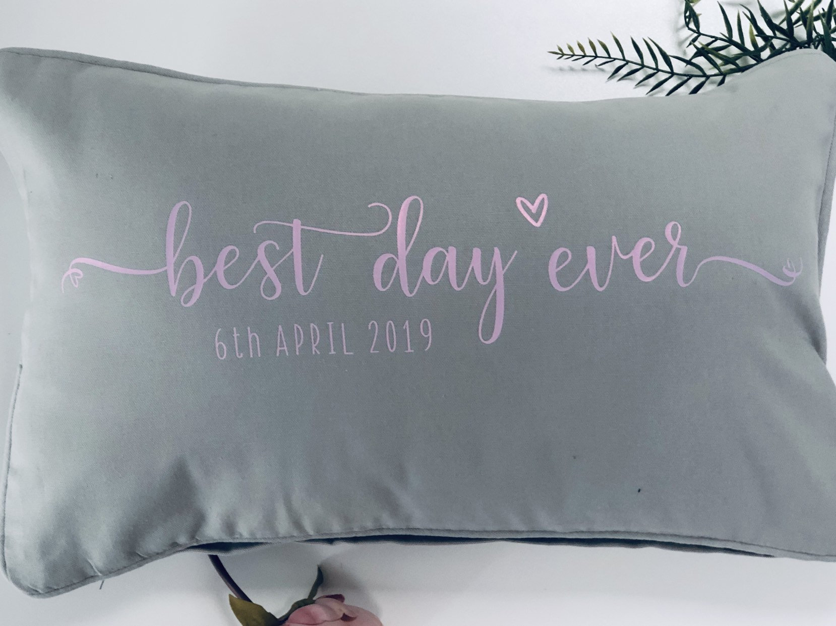 Best Day Ever Personalised Cushion With Wedding Date Wedding Gift Bride and Groom Wedding Day Etsy UK