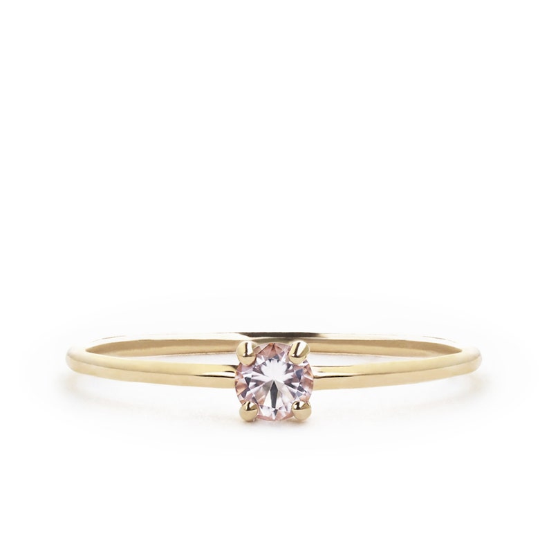 Ring Promise Ring for Her Rose Gold Ring Dainty Etsy