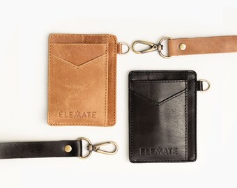 Via Wristlet Wallet, ID Wallet, Women's leather wallet, Wristlet Wallet, Leather Student wallet, Leather wallet, Keychain Wallet,