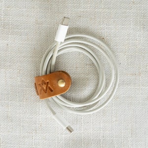 Leather cord wrap, cord taco, cord holder, leather cord taco, cord wrap organizer, cord organizer, phone charger, gift, cord wrap