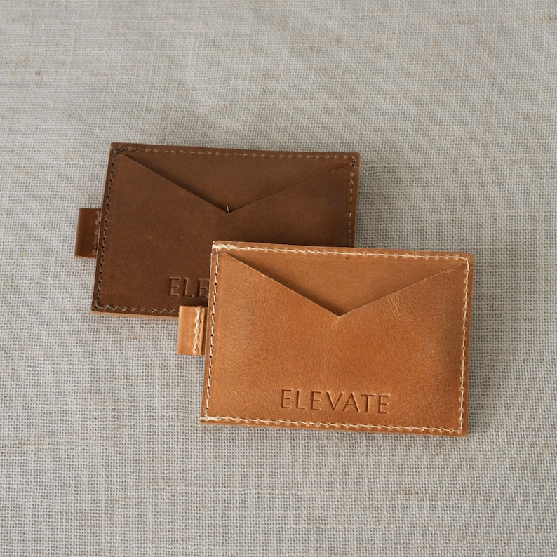 Cartera con cierre lateral, Cartera de hombre, Cartera de piel para hombre, Tarjetero de piel para hombre, Cartera de piel, Cartera unisex, Tarjetero de piel imagen 2