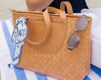 Tara Tote – Hand Woven Leather Tote