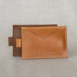 Cartera con cierre lateral, Cartera de hombre, Cartera de piel para hombre, Tarjetero de piel para hombre, Cartera de piel, Cartera unisex, Tarjetero de piel imagen 6