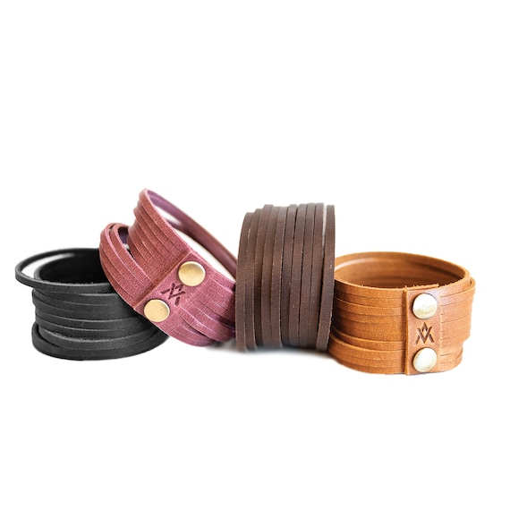 Handcrafted sale leather bracelets