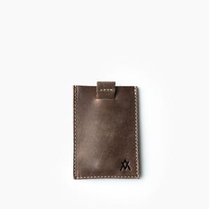 Cartera con cierre lateral, Cartera de hombre, Cartera de piel para hombre, Tarjetero de piel para hombre, Cartera de piel, Cartera unisex, Tarjetero de piel Brown