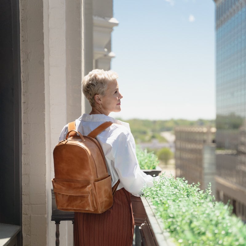 Full-grain Leather Commuter Backpack: Travel Laptop Bag - Etsy display picture 1