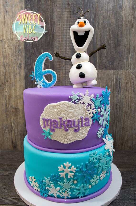 Olaf From Frozen Cake Topper Cake Decoration Etsy