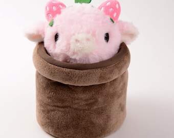 Strawberry Cow Plushie