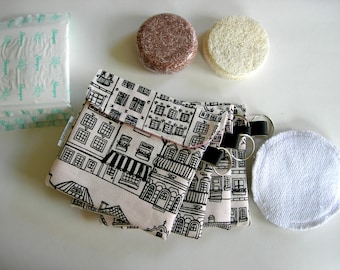 Soap or shampoo bar bag. Travel bag.