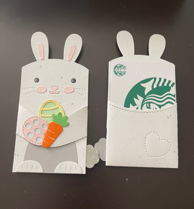 Rabbit Woodland Critter Gift Card Holder, Easter Gift Card Holder