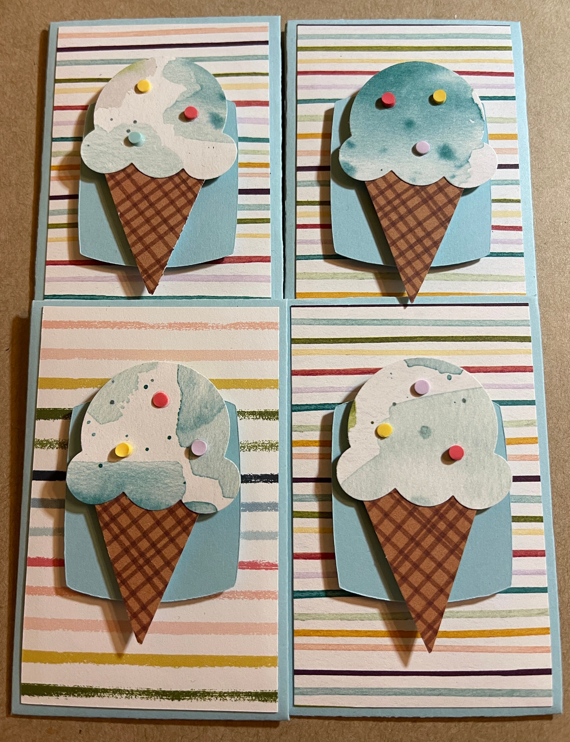 Ice Cream Cone Gift Card Holder, Birthday Gift Card Holder, Gift Card