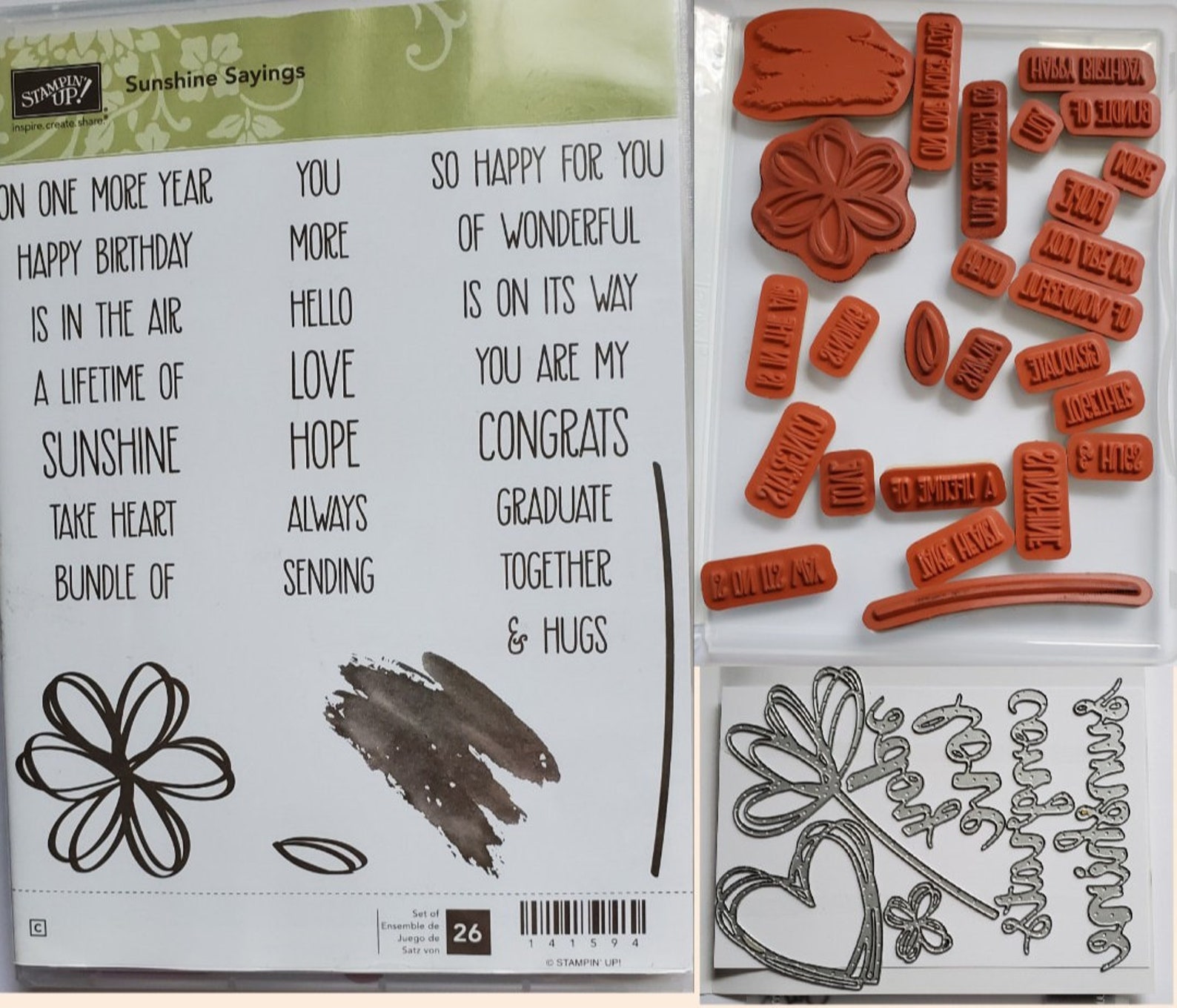 Assorted Retired Stampin' Up Stamps and Dies Etsy