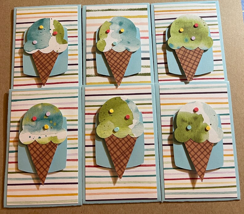 Wee Blue Coo Grußkarte – Ice Cream Cone Design, 17,5 X 12,5 Cm, Blanko Innen