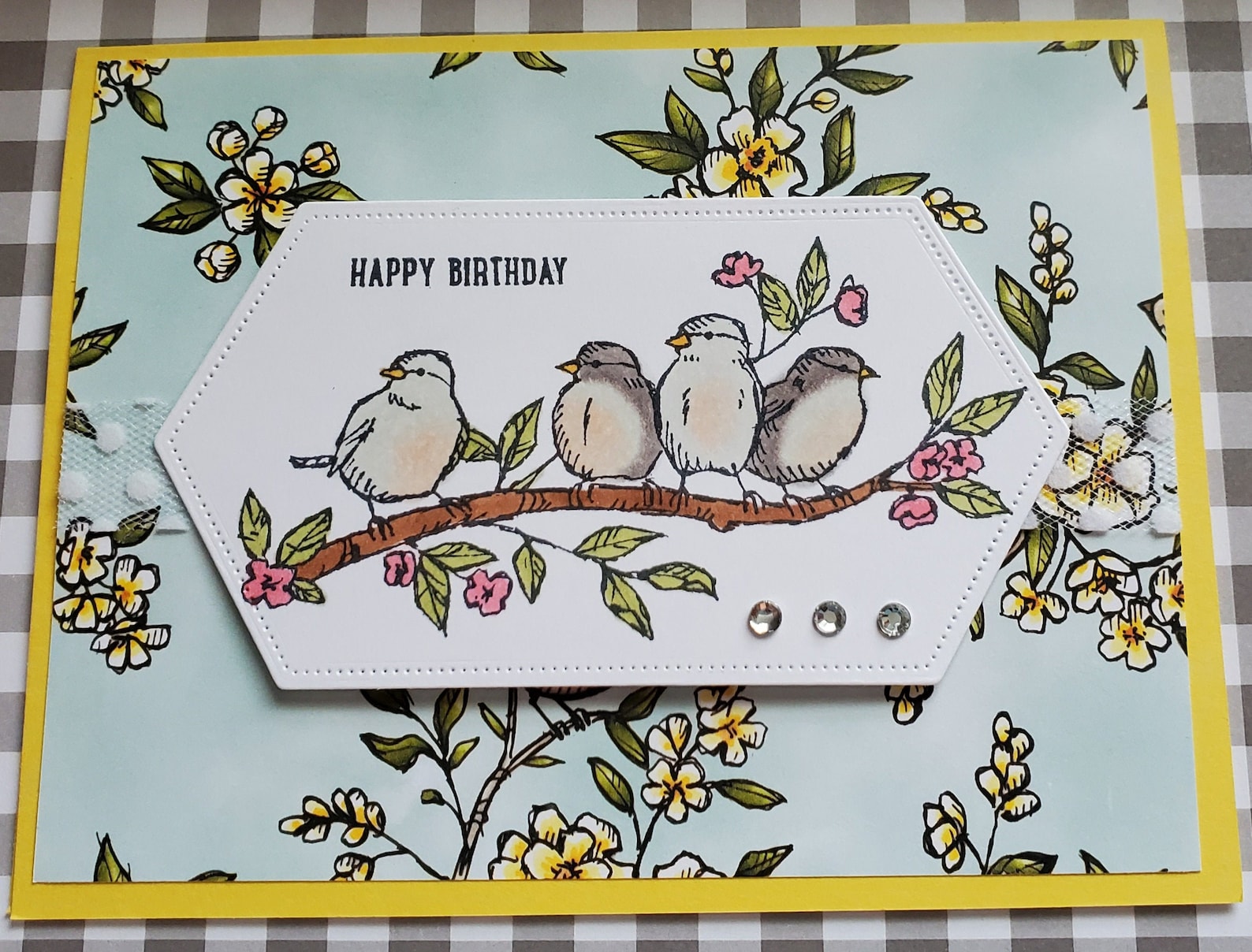 Twizler Tarjeta En Blanco Para Ella Con árbol De Pájaro - Tarjeta De