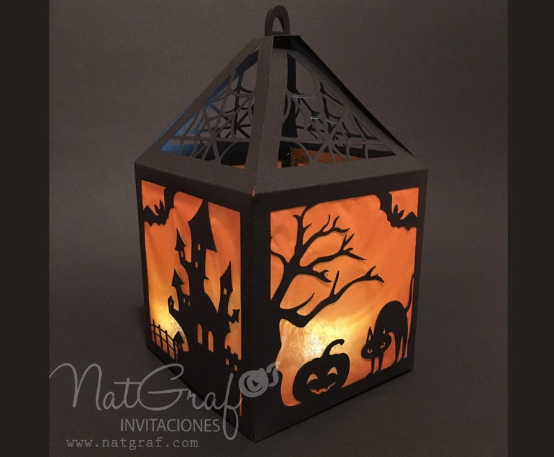 Download Halloween Lantern Haunted house svg Fall svg Autumn svg | Etsy