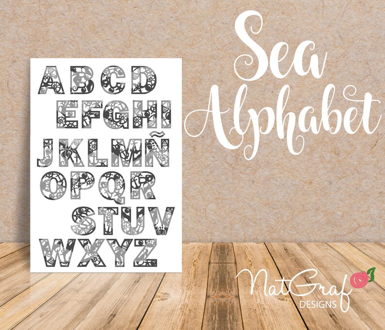 Download Alfabeto SVG Archivos SVG para Cricut Silueta Letras | Etsy