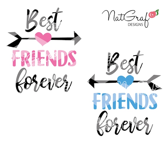 Best Friends Forever Bff Best Friends Friendship Love Etsy