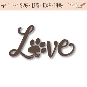 Archivos SVG de amor, calcomanía de perro, perro, amor de cachorro, huella de pata, calcomanía SVG, Por siempre en mi corazón, perro perdido, puente de arcoíris, monumento conmemorativo para mascotas, mascota