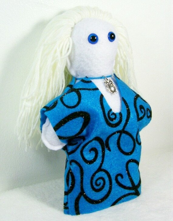White Towhead Blond Hair Blue Eyes Handmade European Art Felt Etsy
