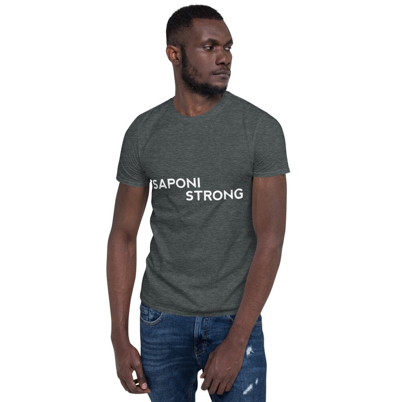 Saponi Strong Unisex T-shirts, Sioux Pride, Indigenous Pride, Amérindien, Noir, Blanc image 2